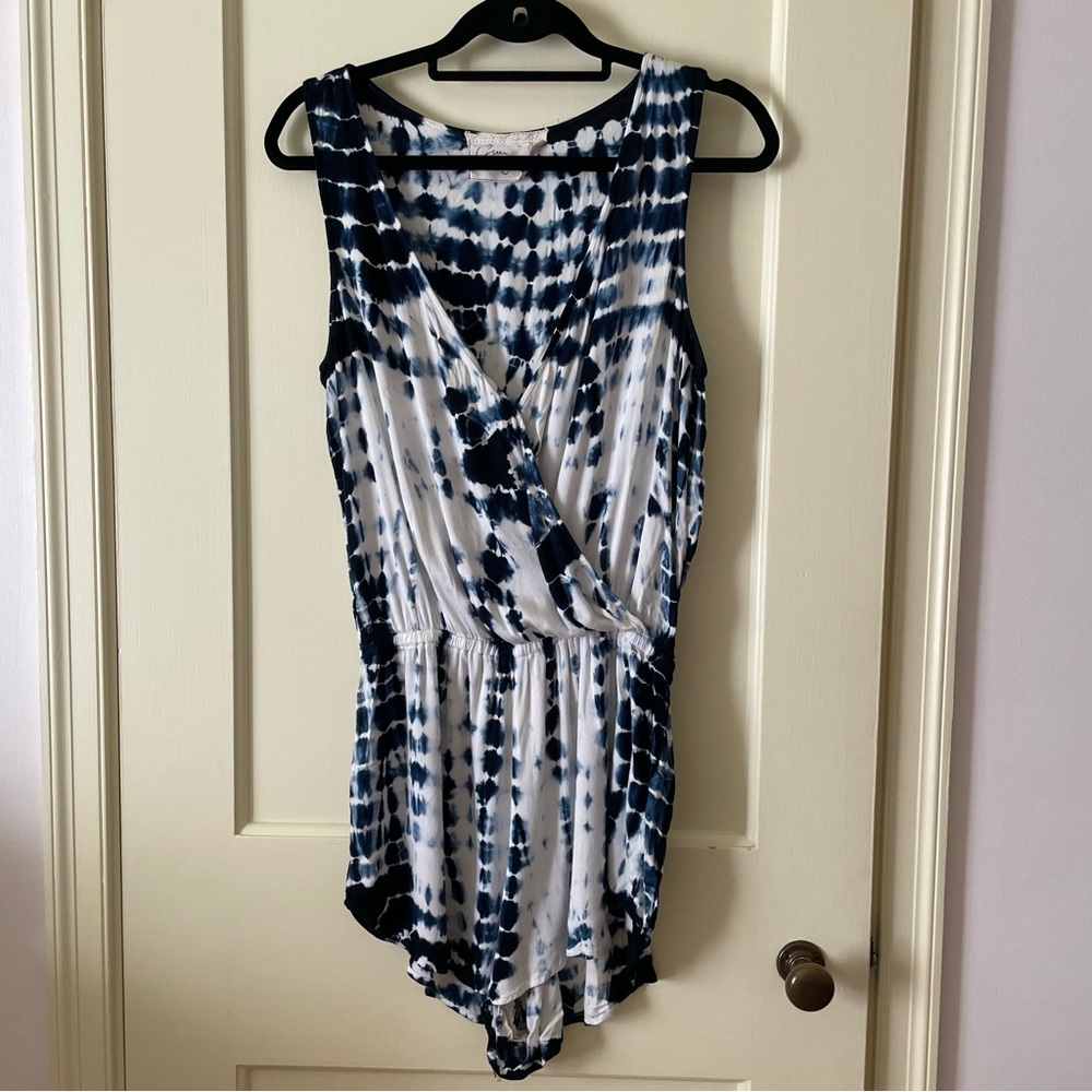Blue Tie-Dye Romper